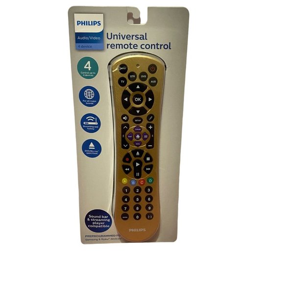 NEW Phillips Universal Remote Control Sound Bar Streaming Player Audio/Video - Picture 1 of 2